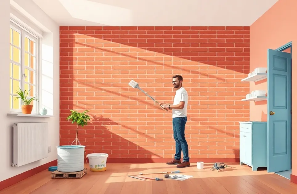Intérieur rénové après travaux de peinture à Saint-Jean-de-Luz